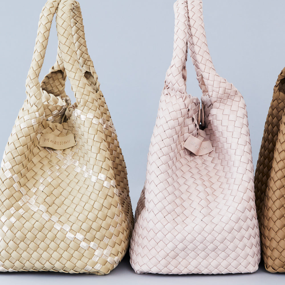 Mon Milou | Amsterdam Crossbody Tote | Beige / Gold