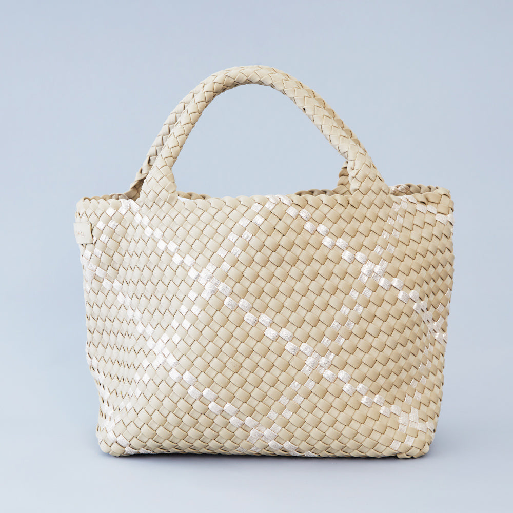 Mon Milou | Amsterdam Crossbody Tote | Beige / Gold