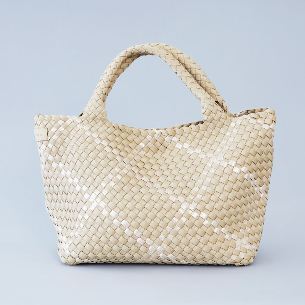 Mon Milou | Amsterdam Crossbody Tote | Beige / Gold